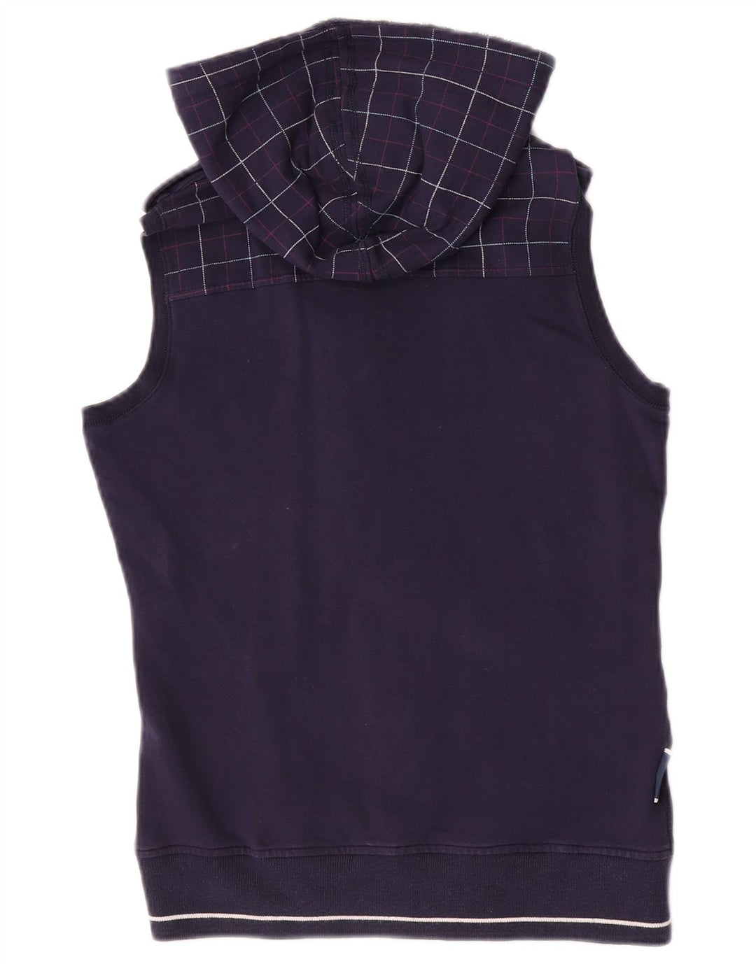 Jaqueta feminina Champion com capuz e top UK 12 xadrez roxo médio