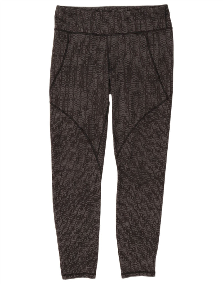 Leggings femininos Patagonia UK 14 poliéster geométrico cinza grande