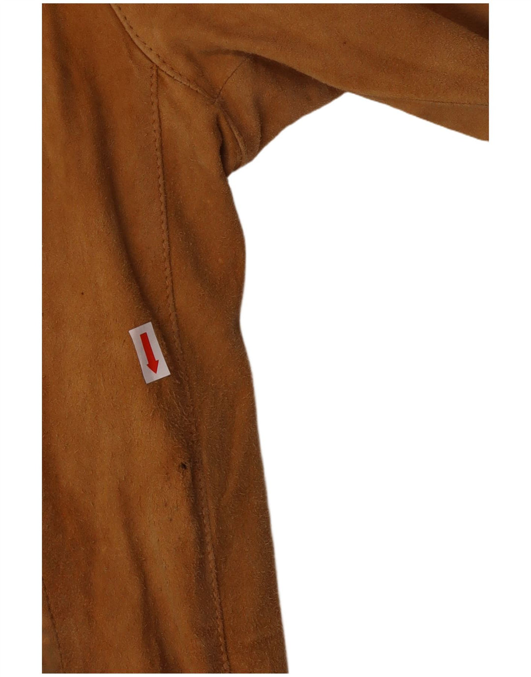 Jaqueta bomber masculina vintage de camurça Reino Unido 42 XL couro marrom