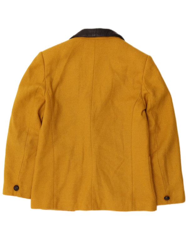 PENNY BLACK Womens 2 Button Blazer Jacket UK 10 Small Yellow Colourblock