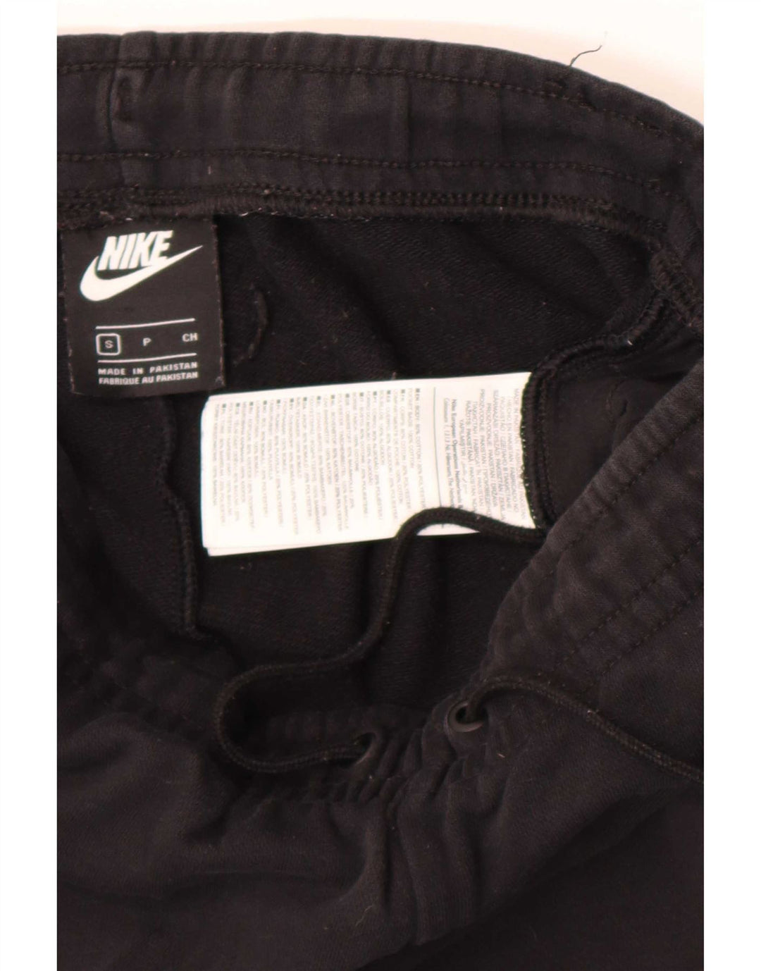 Nike Mens Treino Calças Joggers Pequeno Algodão Preto