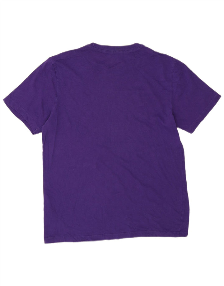 Camiseta gráfica masculina NIKE Top médio roxo algodão