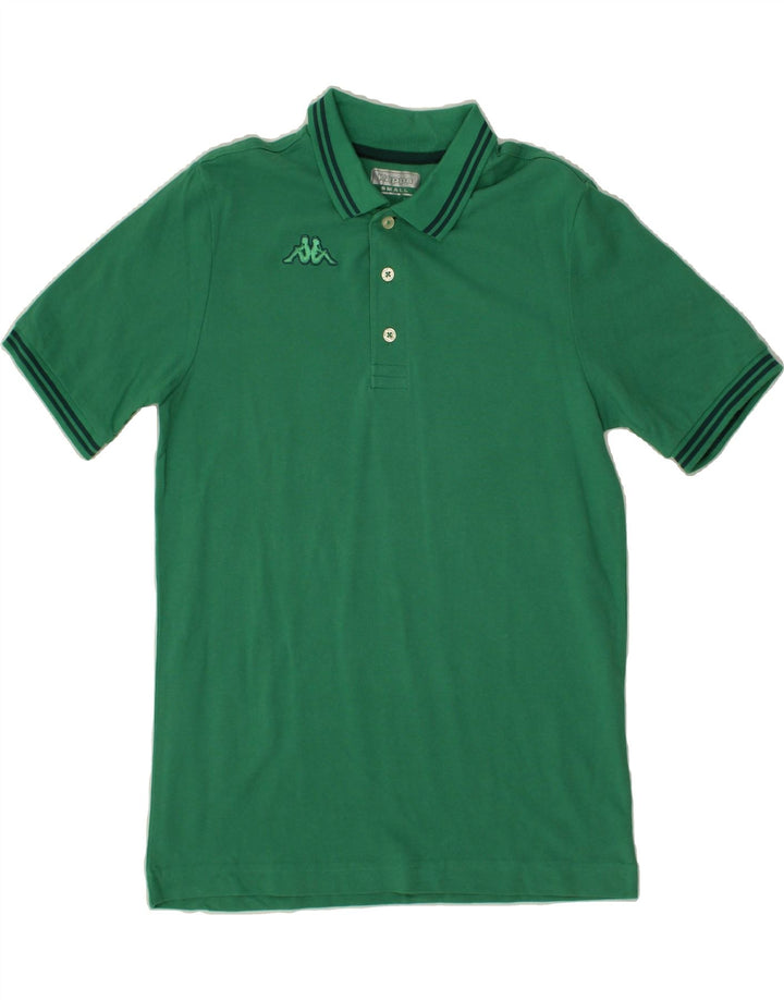 KAPPA Mens Polo Shirt Small Green Cotton Vintage Kappa and Second-Hand Kappa from Messina Hembry 