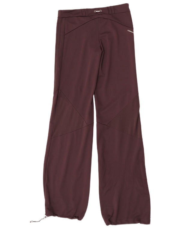 Adidas Womens Clima 365 Tracksuit Calças Joggers Reino Unido 8 Pequeno Borgonha
