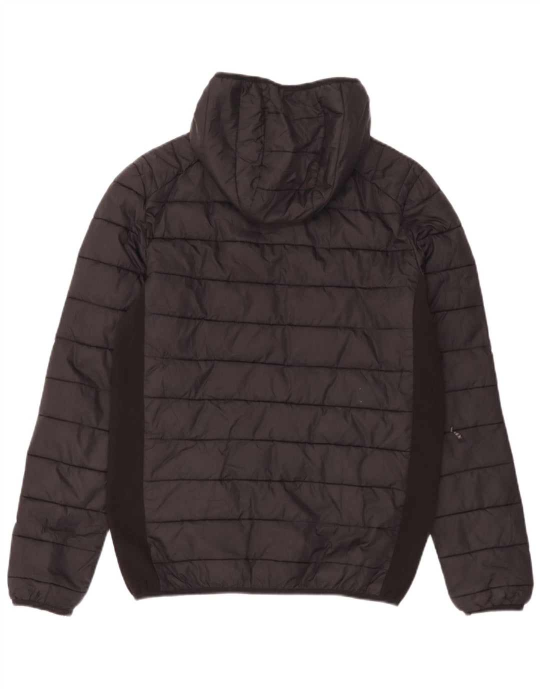 Jaqueta masculina acolchoada com capuz Ellesse UK 36 pequena preta nylon