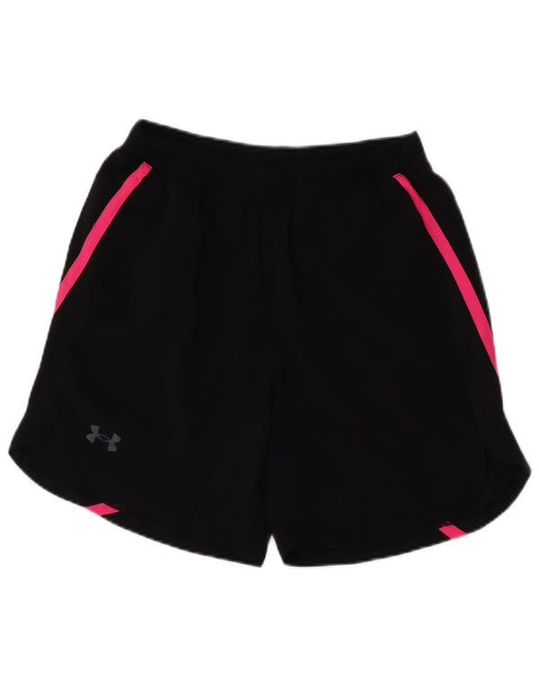 Under Armour Womens Sport Shorts UK 12 Médio Preto Poliéster Esportes