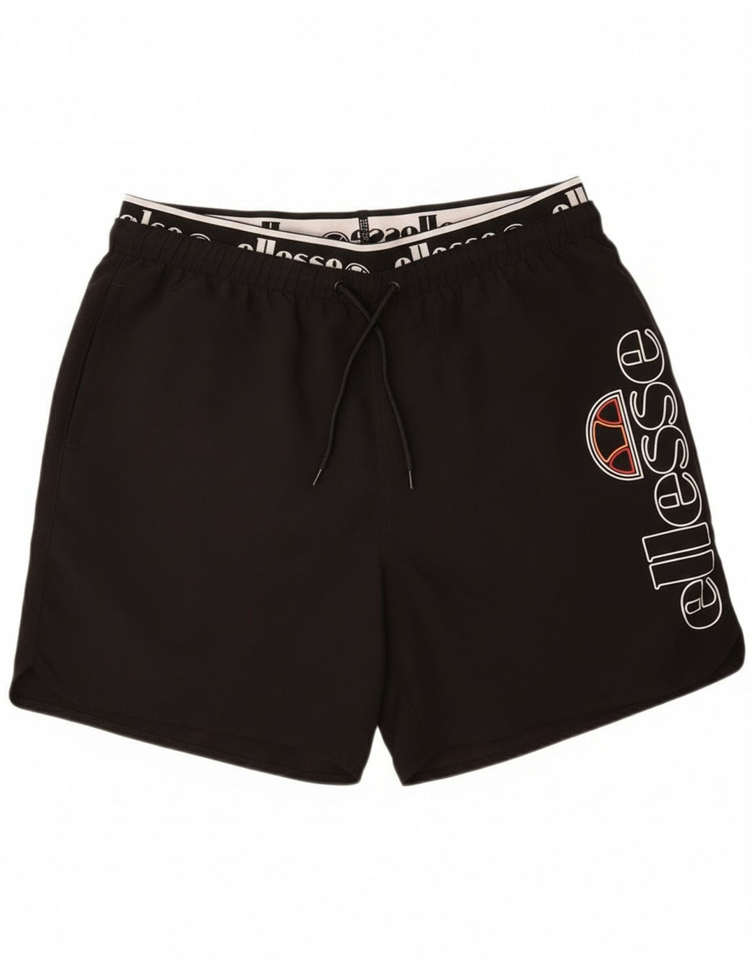 Ellesse Mens Graphic Natação Shorts Grande Poliéster Preto