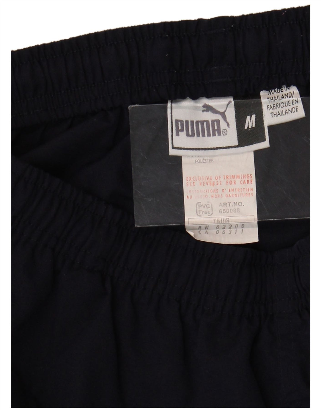 Shorts esportivos masculinos PUMA médio azul marinho colorblock poliéster