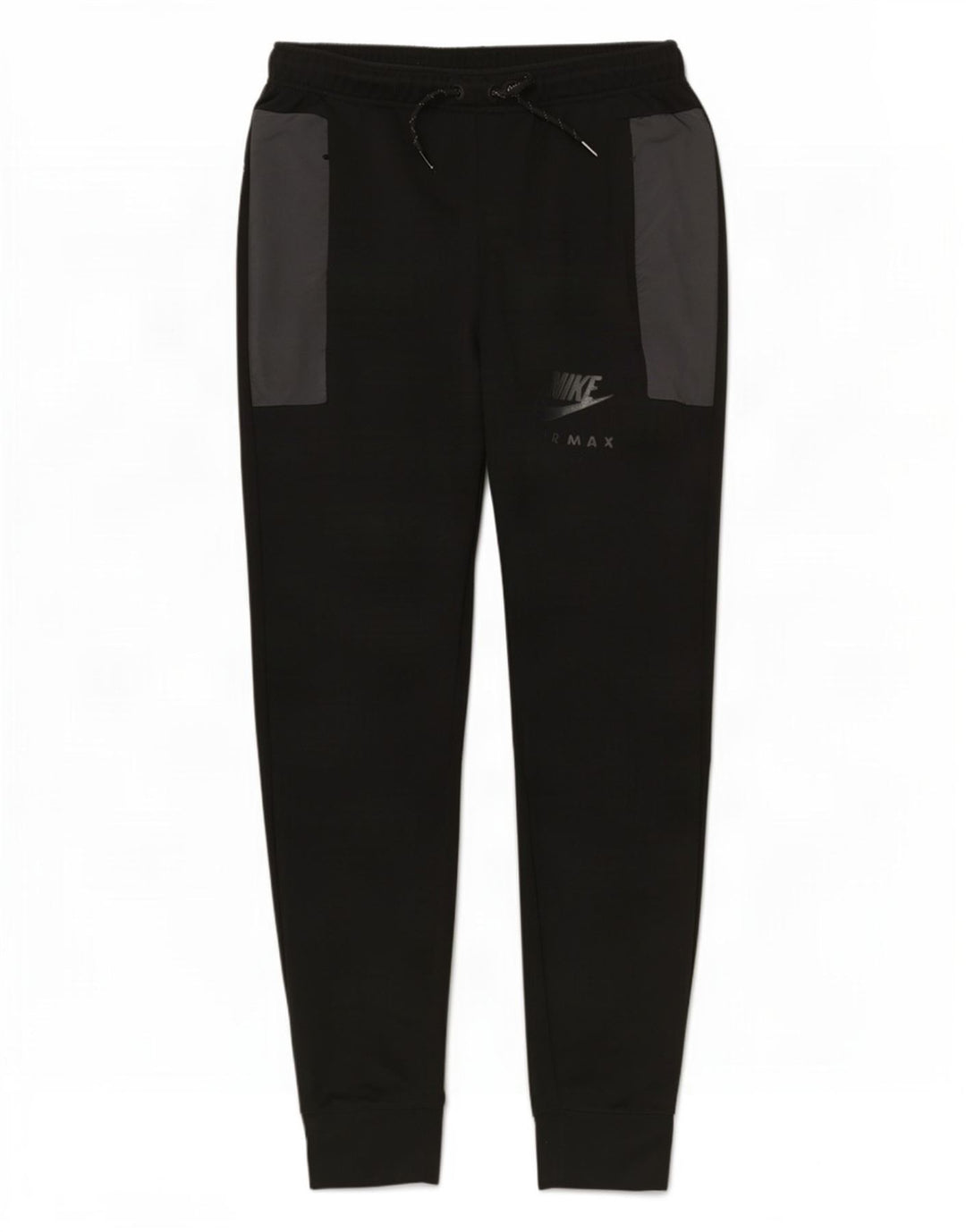 Calça de treino masculina Nike Joggers grande preto colorblock poliéster