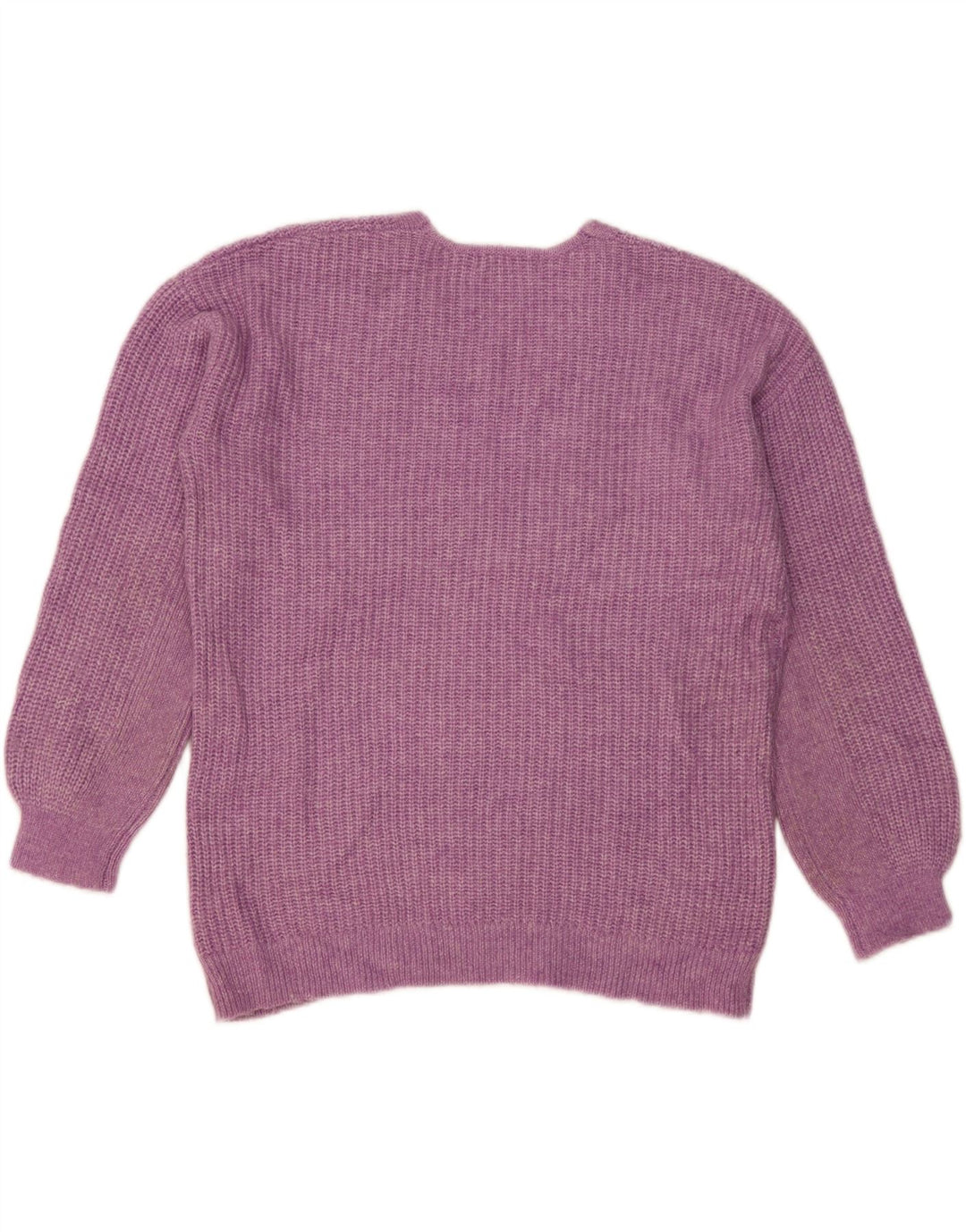 Suéter feminino Marks & Spencer grande com decote em V Reino Unido 14 médio roxo