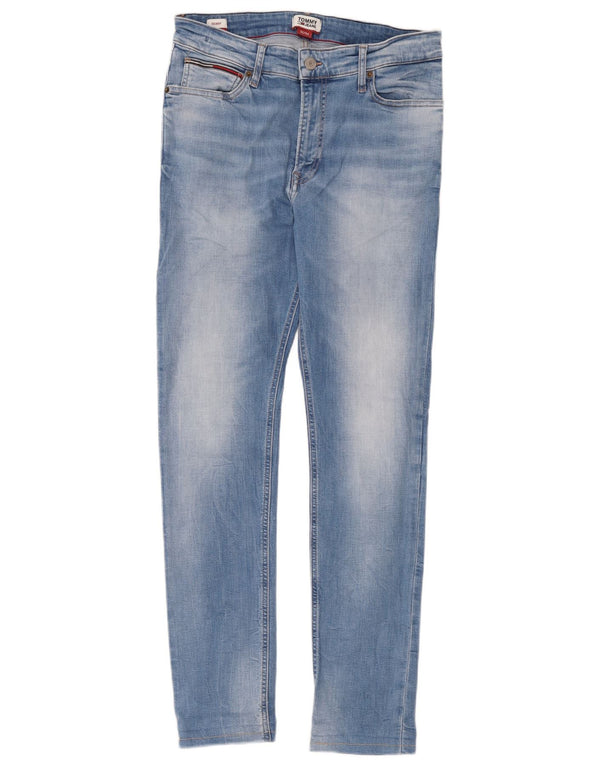 Tommy Hilfiger Mens Skinny Jeans W32 L34 Azul Algodão