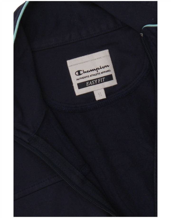 CHAMPION Jaqueta feminina de treino Easy Fit UK 10 pequena azul marinho