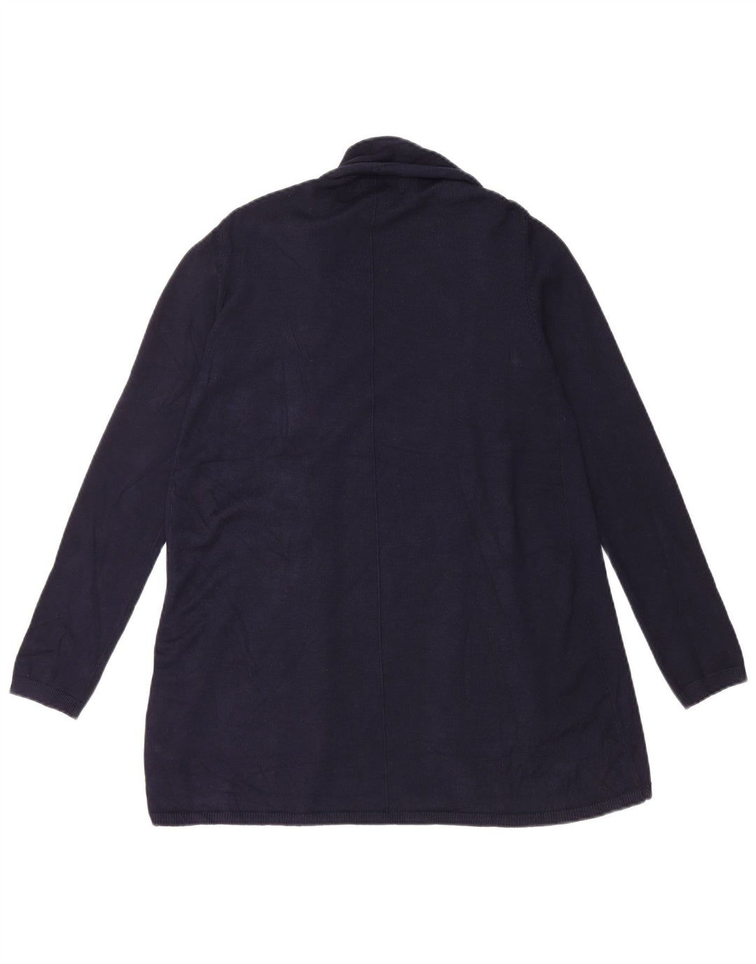 Zara Suéter Cardigan Aberto Feminino Reino Unido 14 Grande Azul Marinho