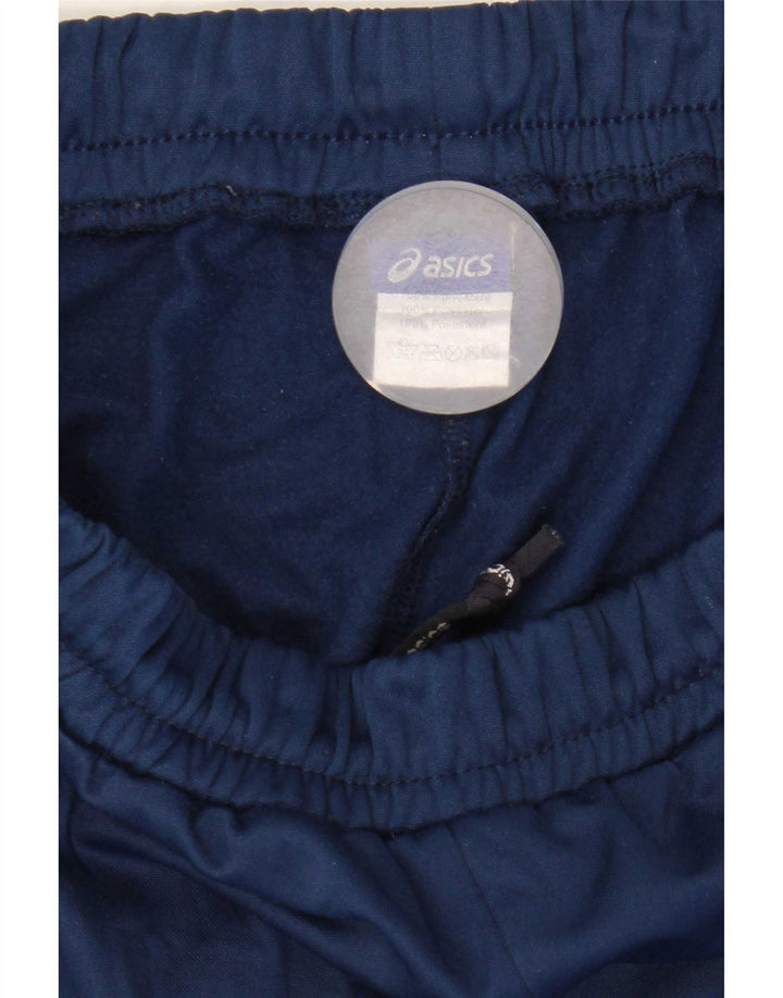 Calça de treino masculina Asics Joggers grande poliéster azul marinho