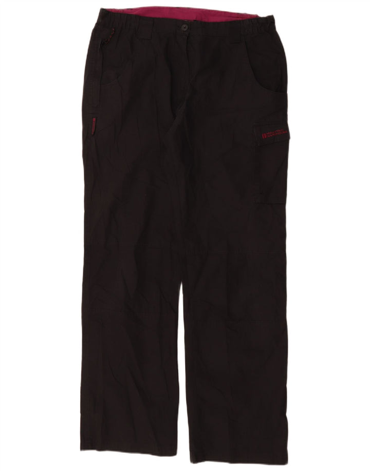 Calça cargo feminina Mountain Warehouse UK 12 médio W34 L31 preta