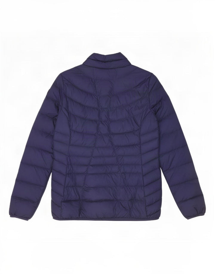 Jaqueta acolchoada feminina Puma UK 10 pequena azul marinho nylon
