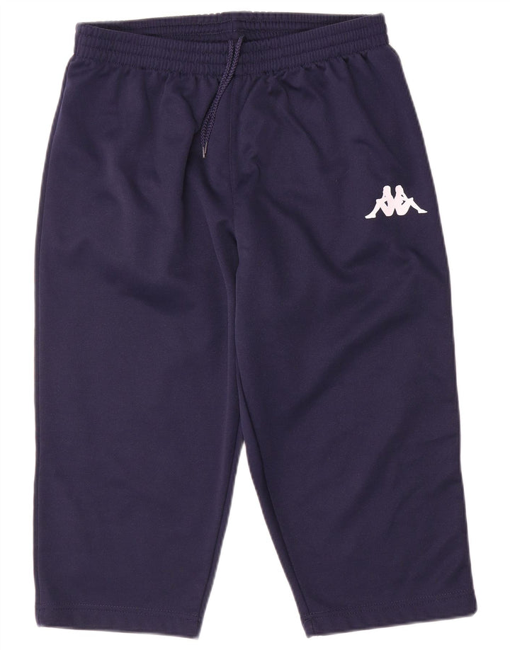 Bermuda esportiva masculina Kappa grande poliéster azul marinho