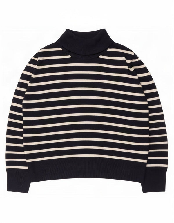 Suéter feminino Marks & Spencer com gola tartaruga Reino Unido 20 2XL azul marinho