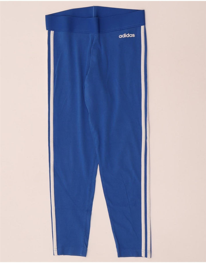 Leggings Adidas Femininas UK 12/14 Médio Azul Algodão