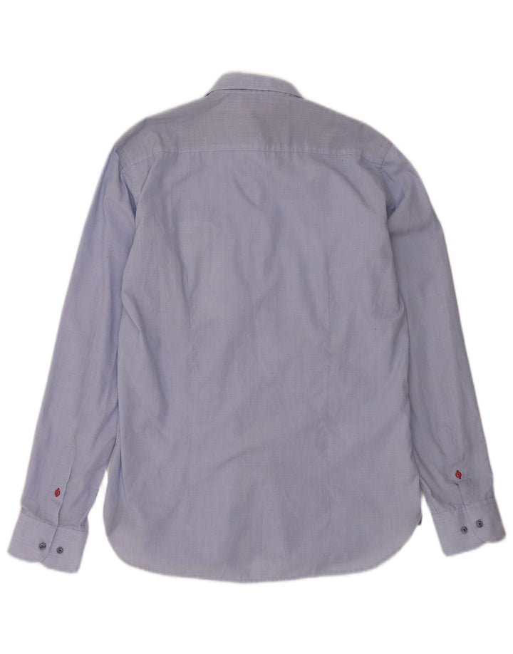 Camisa masculina Alessandra Lamura grande azul poliéster