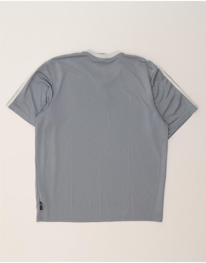 Adidas Mens Climalite Camiseta Top Pequeno Poliéster Cinza