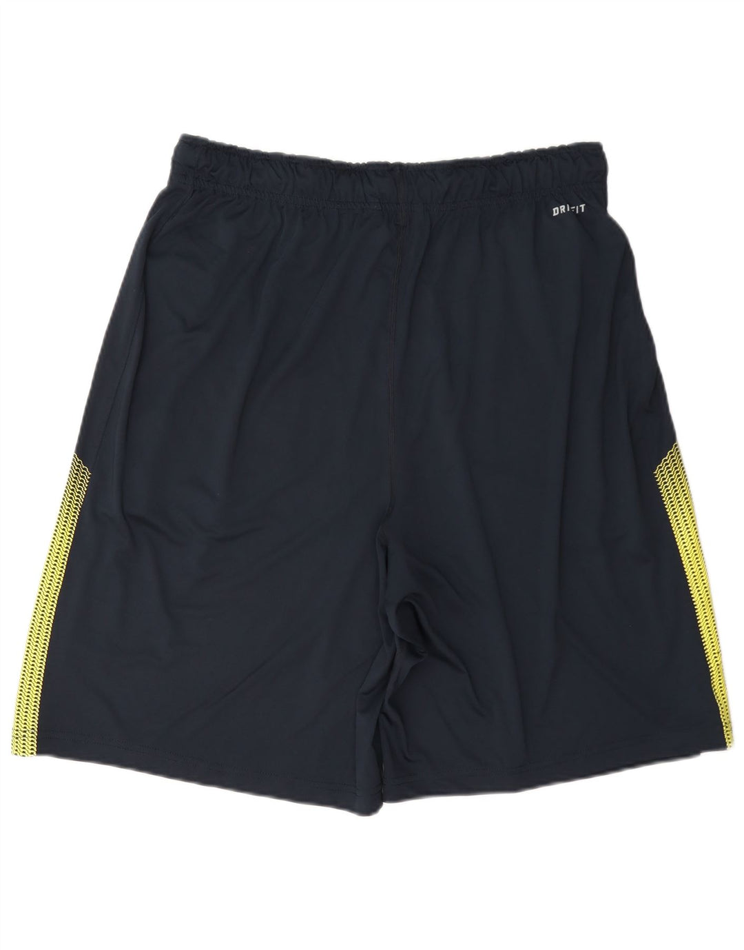 Shorts esportivos masculinos Nike Dri Fit grande poliéster colorblock azul marinho