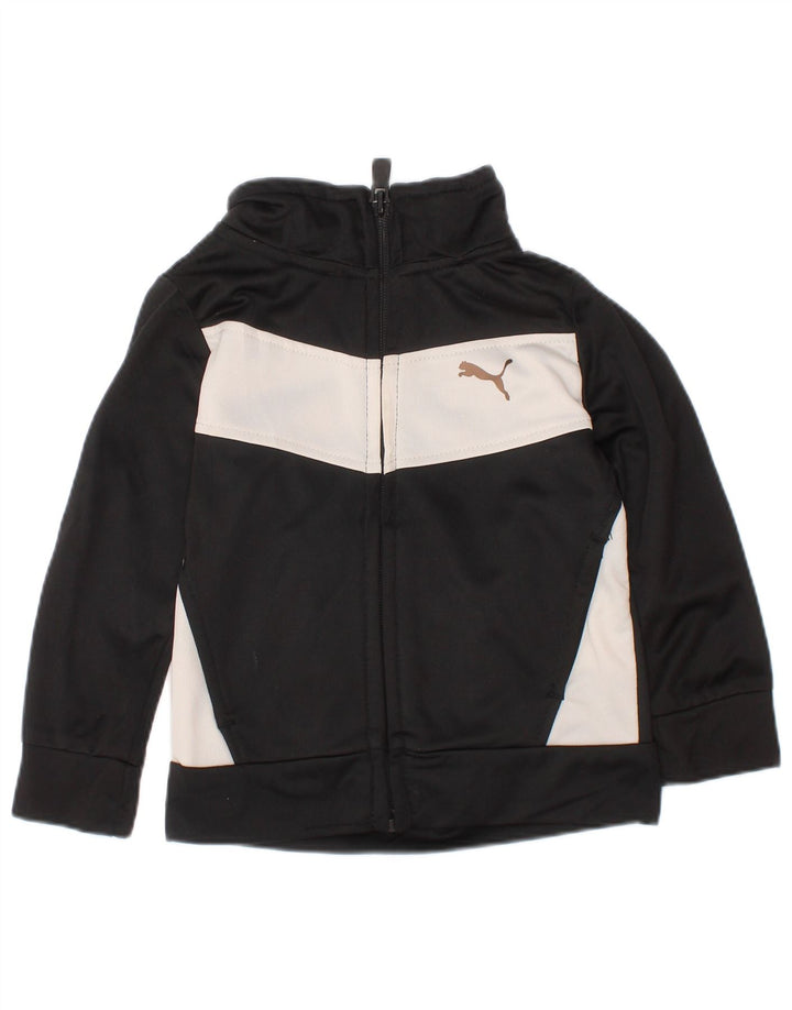 Jaqueta Puma Baby Boys Treino Top 9-12 Meses Preto Colorblock Poliéster