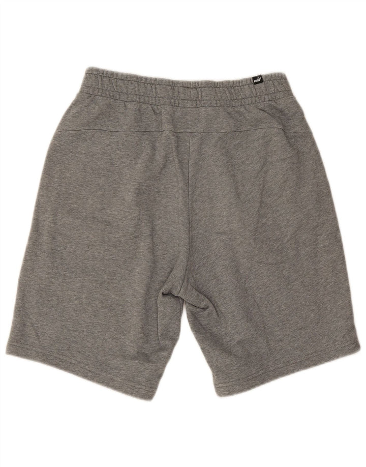 Shorts esportivos masculinos Puma médio cinza algodão