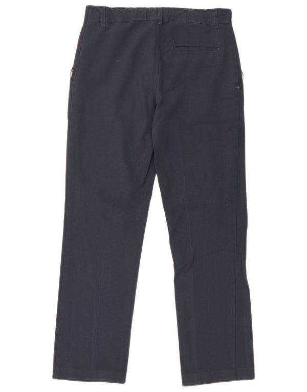 Calças Chino retas para meninos Marks & Spencer 12-13 anos W28 L26 azul marinho