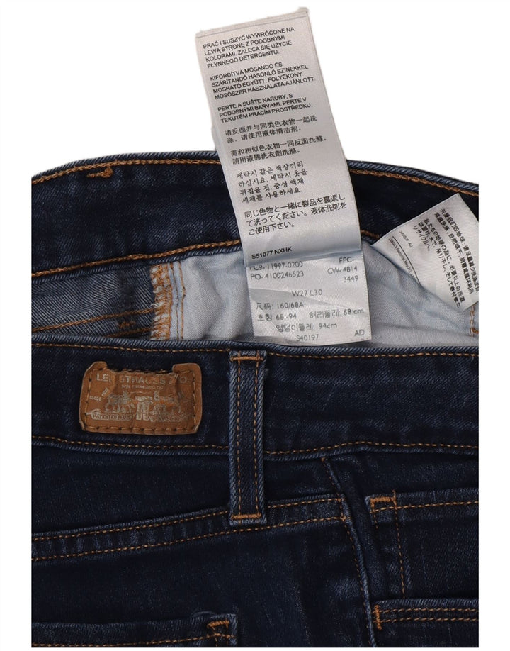 Jeans skinny feminino LEVI'S W27 L30 algodão azul