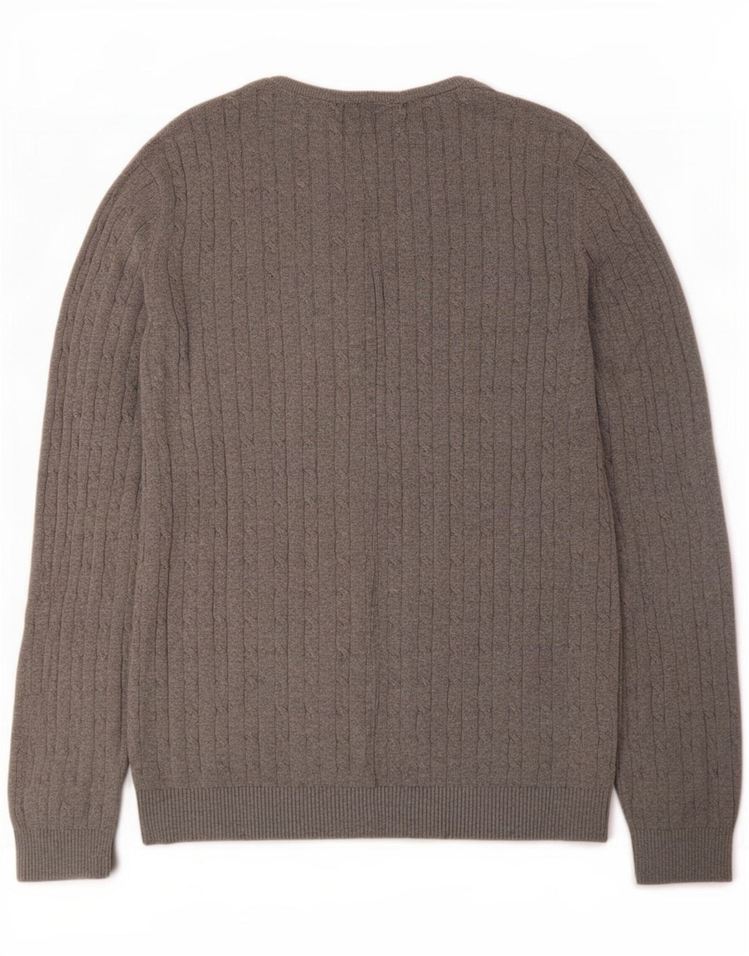 Suéter masculino Jack & Jones com gola redonda e algodão cinza médio