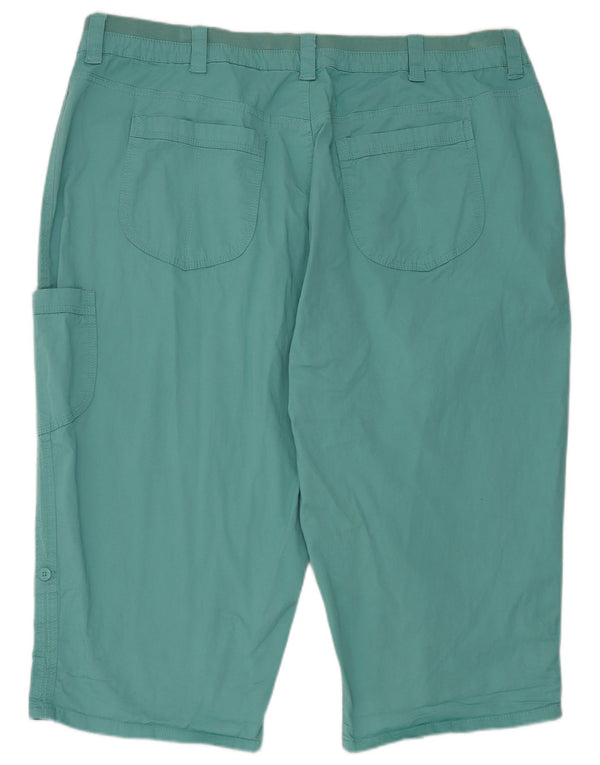 Lee Womens Riders Cargo Shorts US 26 5XL W46 Algodão Azul