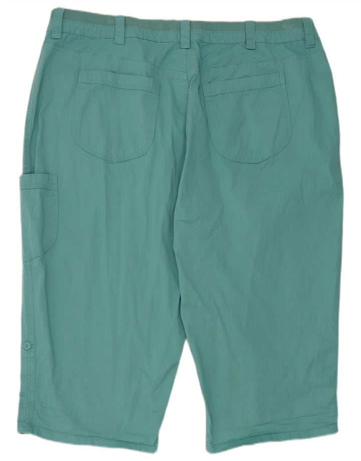 Lee Womens Riders Cargo Shorts US 26 5XL W46 Algodão Azul
