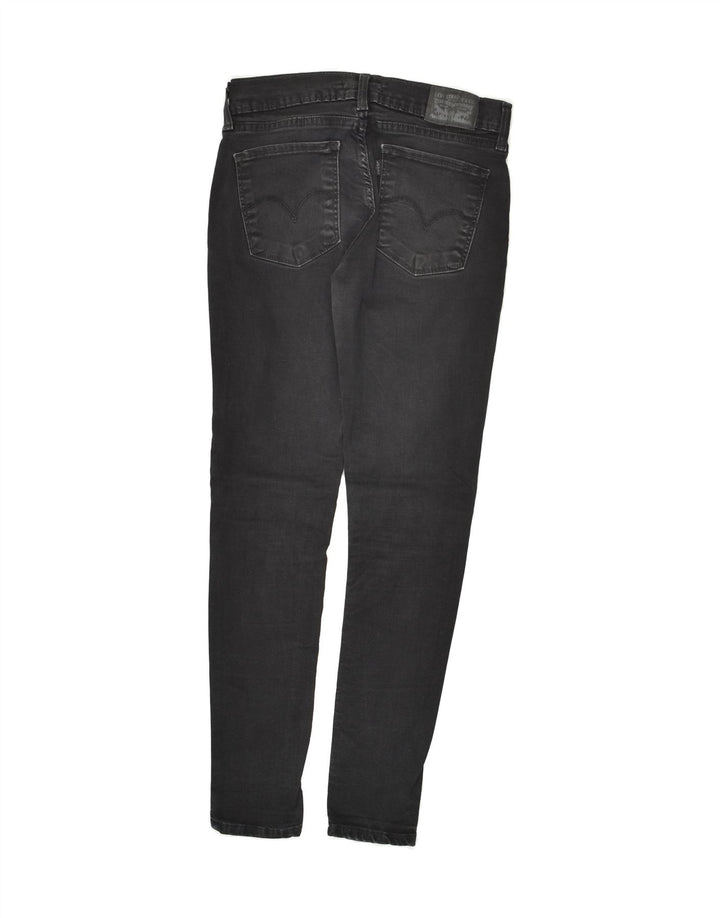 LEVI'S Womens Skinny Jeans W28 L27 Black Cotton | Vintage Levi's | Thrift | Second-Hand Levi's | Used Clothing | Messina Hembry 