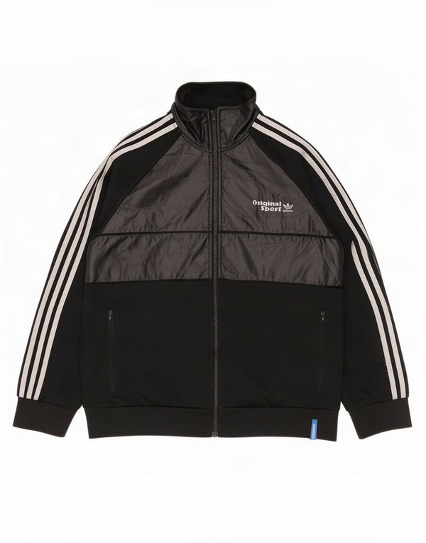 Adidas Mens Treino Top Jaqueta Grande Poliéster Preto