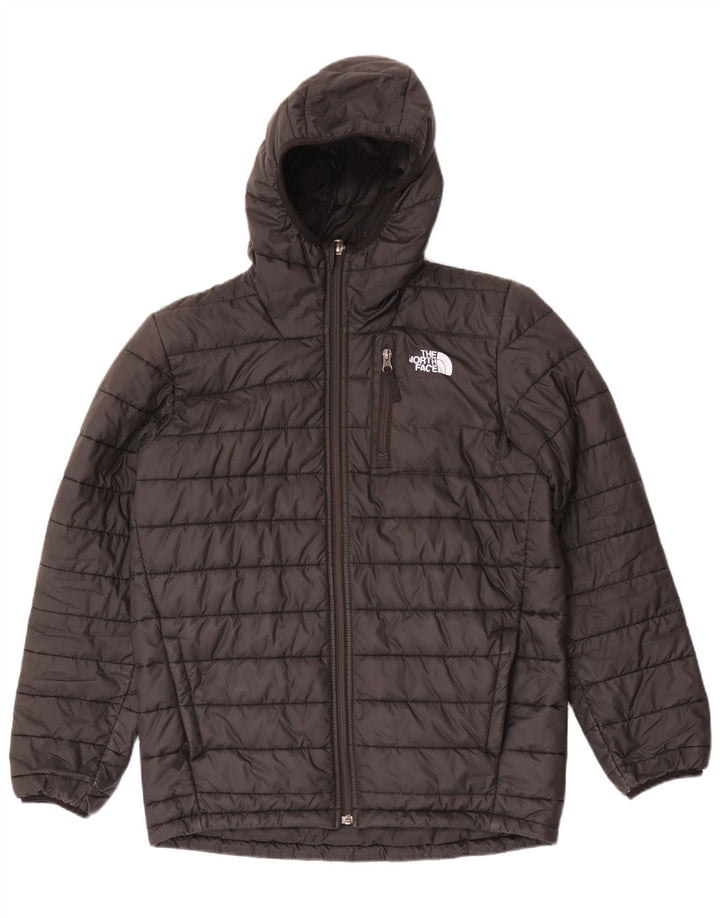 Casaco acolchoado com capuz The North Face Boys 14-15 anos XL preto poliéster