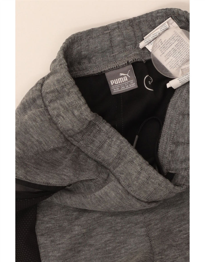 PUMA Meninos Calças de treino Joggers 9-10 anos Cinza Colourblock Algodão
