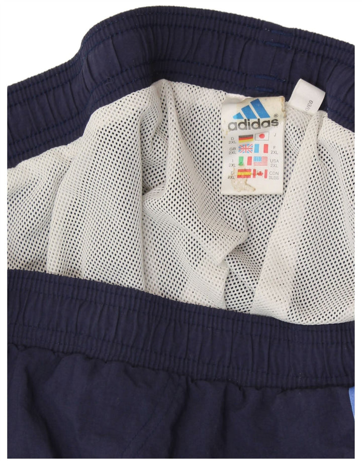 Shorts esportivos masculinos ADIDAS 2XL azul marinho poliéster