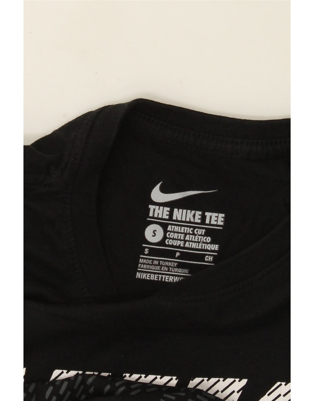 Camiseta Nike Masculina Athletic Cut Graphic Top Pequeno Preto