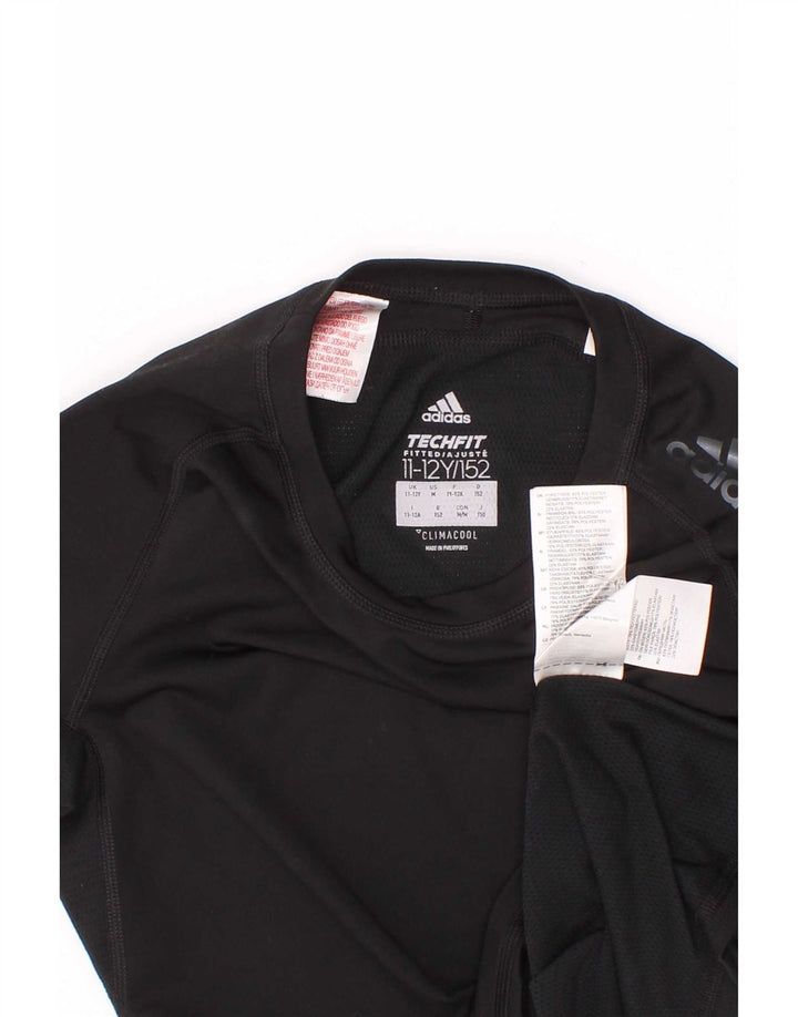 Camiseta Adidas Boys Climacool Top 11-12 Anos Preto Poliéster