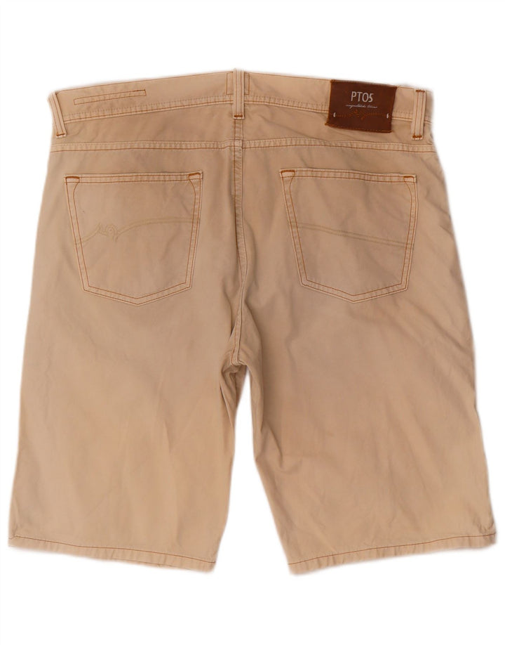 PT05 Shorts Casual Masculino W38 XL Algodão Bege