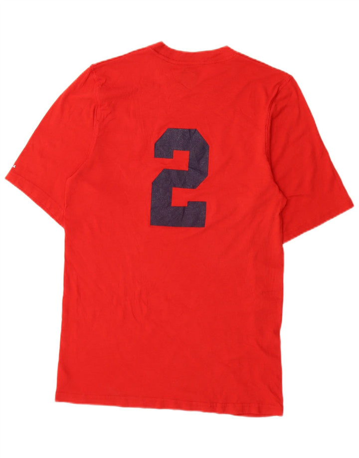 Camiseta gráfica masculina RUSSELL ATLÉTICO pequeno poliéster vermelho