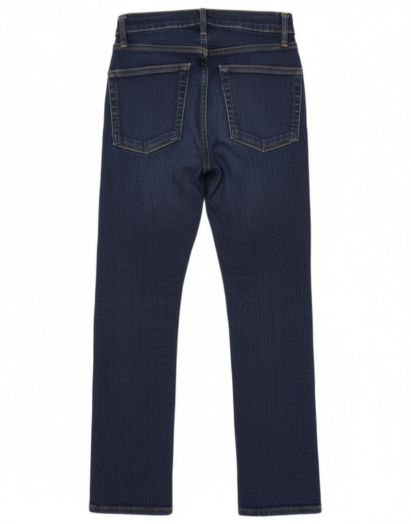 Calça jeans reta feminina Zara EU 34 2XS W24 L25 algodão azul marinho