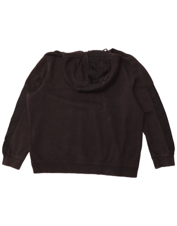 NIKE Mens Graphic Hoodie Jumper XL Algodão Preto