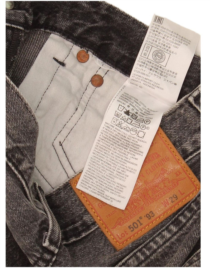 Shorts jeans feminino 501 da LEVI'S W29 algodão cinza médio