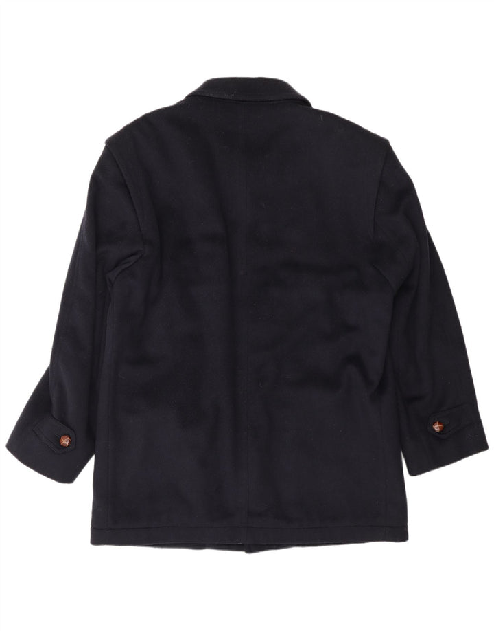 Sobretudo masculino Lebole UK 14 grande lã azul marinho