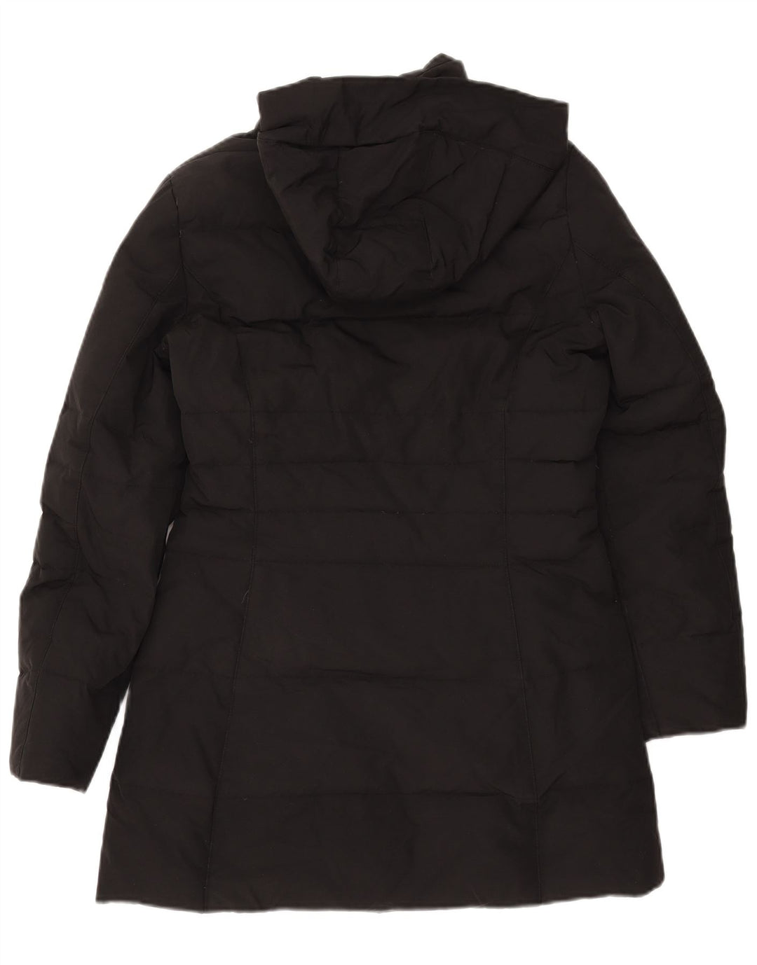 Casaco acolchoado com capuz feminino Woolrich UK 10 pequeno preto