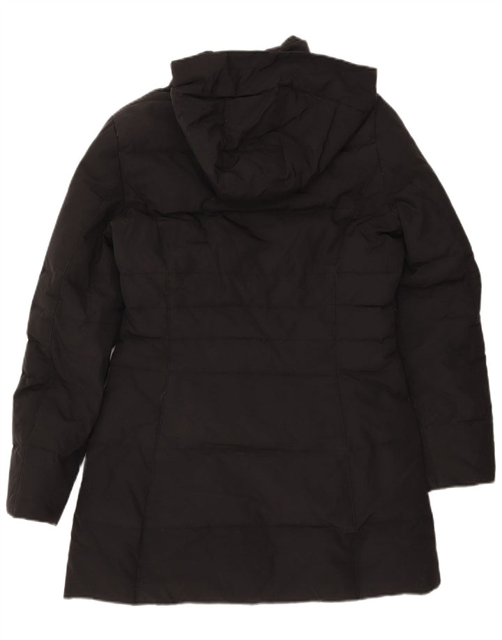 Casaco acolchoado com capuz feminino Woolrich UK 10 pequeno preto