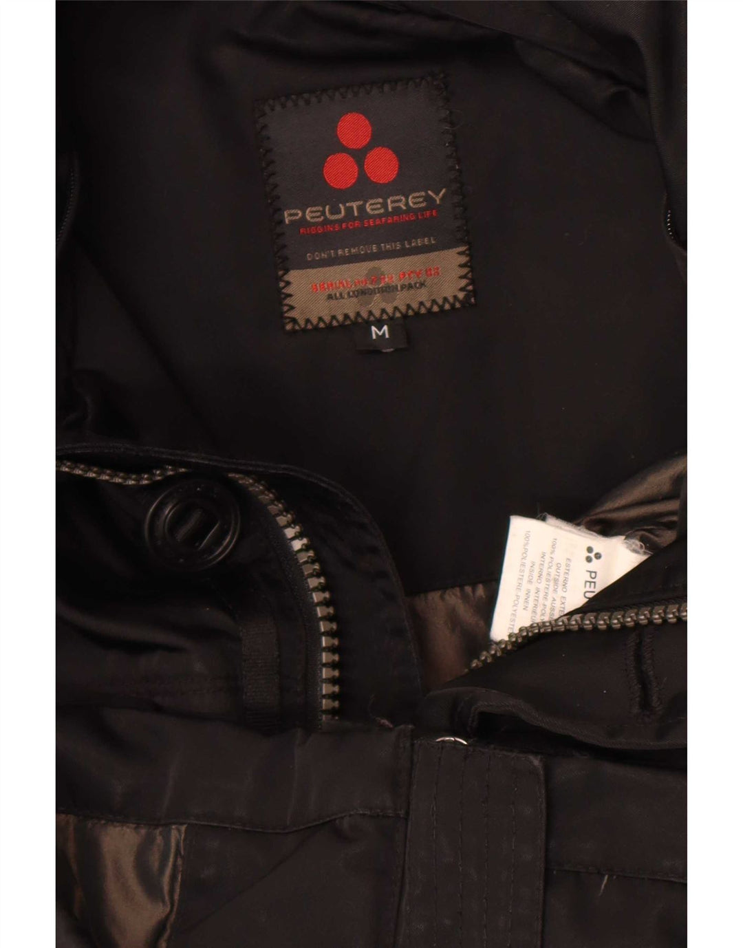 Jaqueta utilitária masculina PEUTEREY UK 38 poliéster preto médio