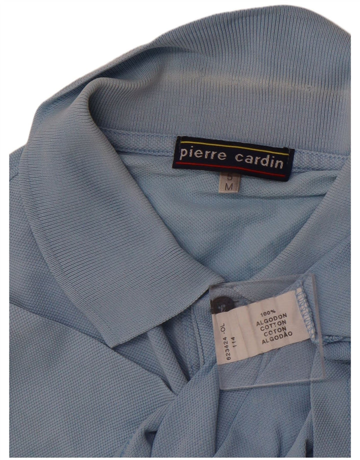 Camisa polo masculina PIERRE CARDIN algodão azul médio